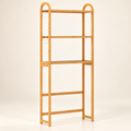 AI-generated studio image of Natural Bamboo Over-Toilet Storage Shelf